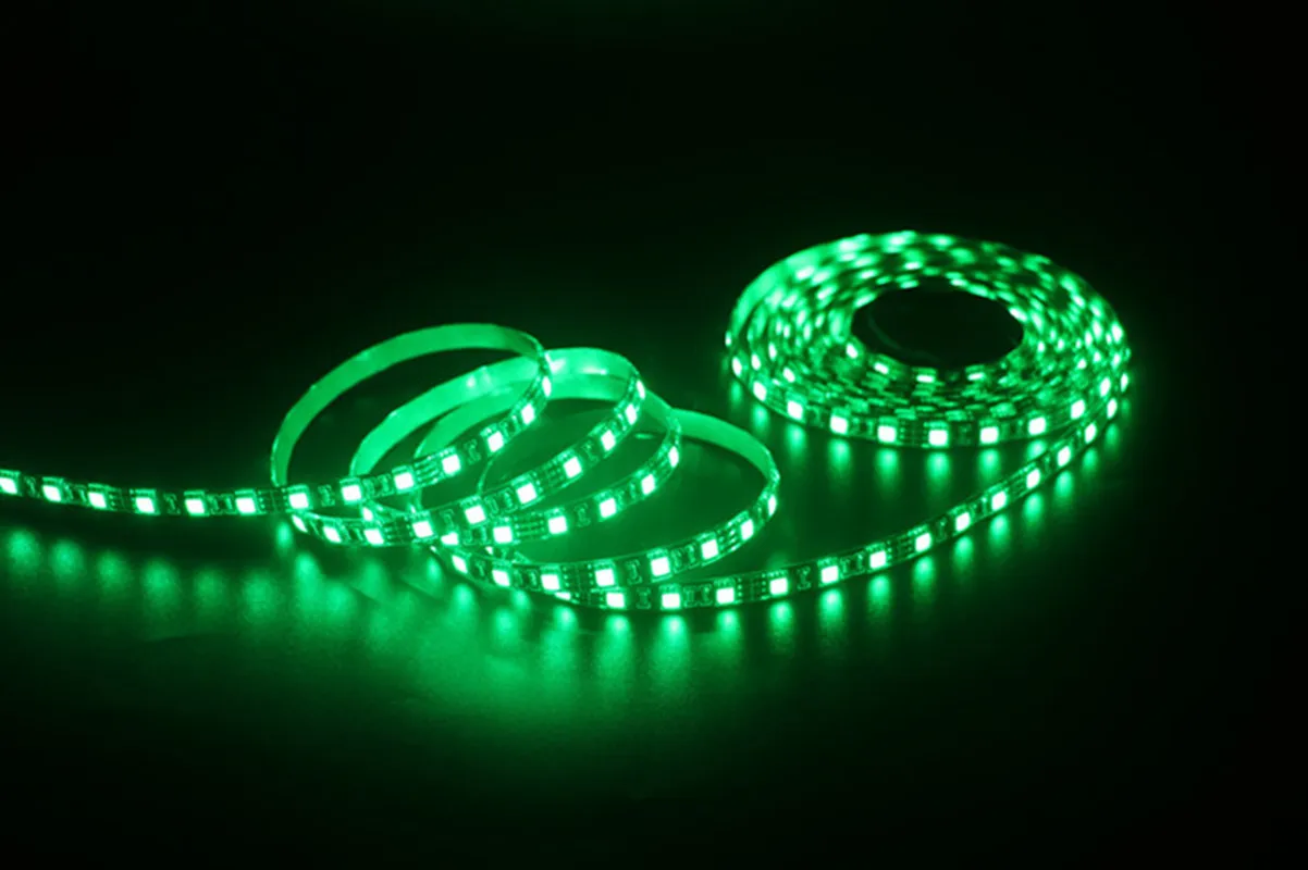 Фото 5050 SMD 5M 12V Светодиодная лента Водонепроницаемая светодиодная лента RGB RGBW RGBWW Желтая розовая ледяная синяя диодная лента Fleible №5