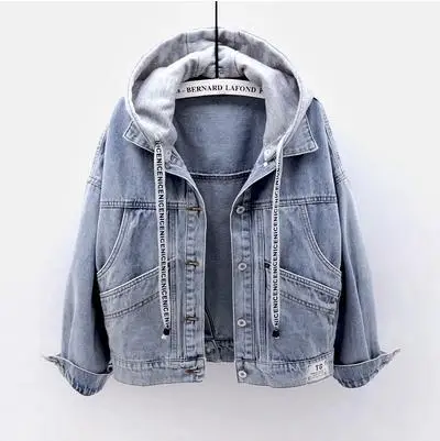 Autumn and Winter Cotton Clothes and Cashmere Thick Denim Coat Women Short Hat Warm Lamb Cashmere Cotton Clothing Women