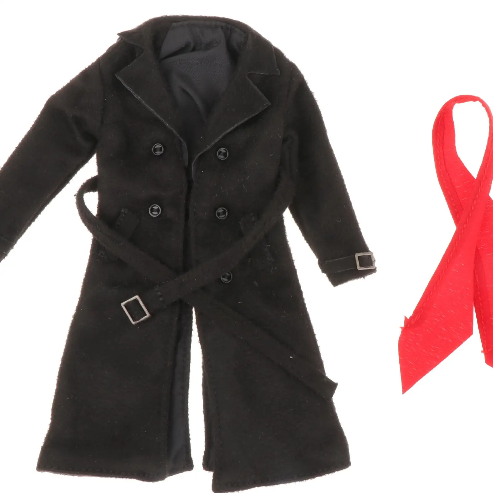 Мужская верхняя одежда в масштабе 1:12 мужская фигурка пальто костюм с шарфом для