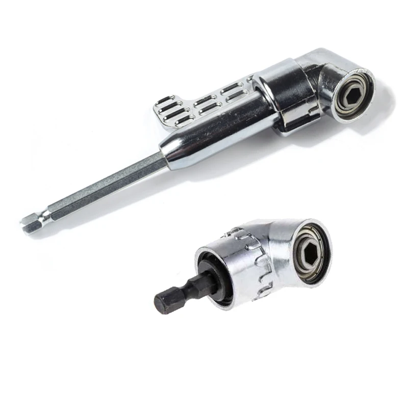 

105 Degree Adjustable Right Angle Screwdriver, 1/4 Hex Shank Hand Tools for Electric Drill Electric drill accessories gadgets