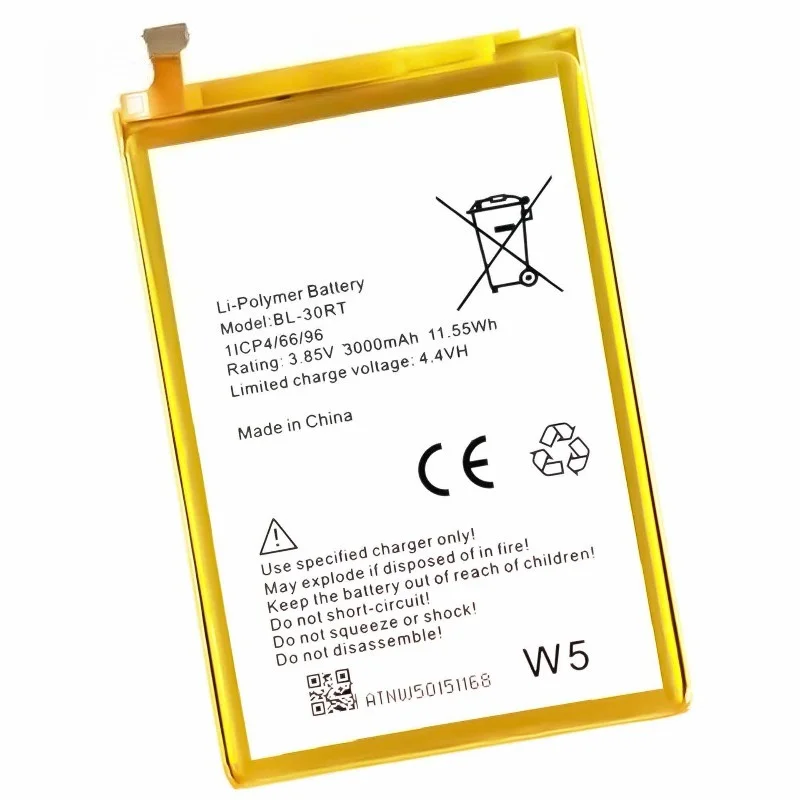 Фото Подходит для аккумулятора Tecno Transsion W5 Lite/W5/K8/WX5/Spark Pro/K7, модель BL-30RT, для мобильного телефона, с бесплатным инструментом, 3.8В, 3000мАч. №5