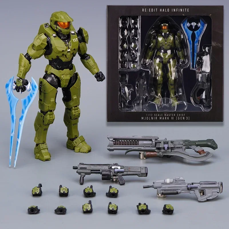 Фигурка Хало бесконечный мастер 18 см Mjolnir Mk Vi масштаб 1/12 17 5 6 дюймов экшн-фигурка Re: