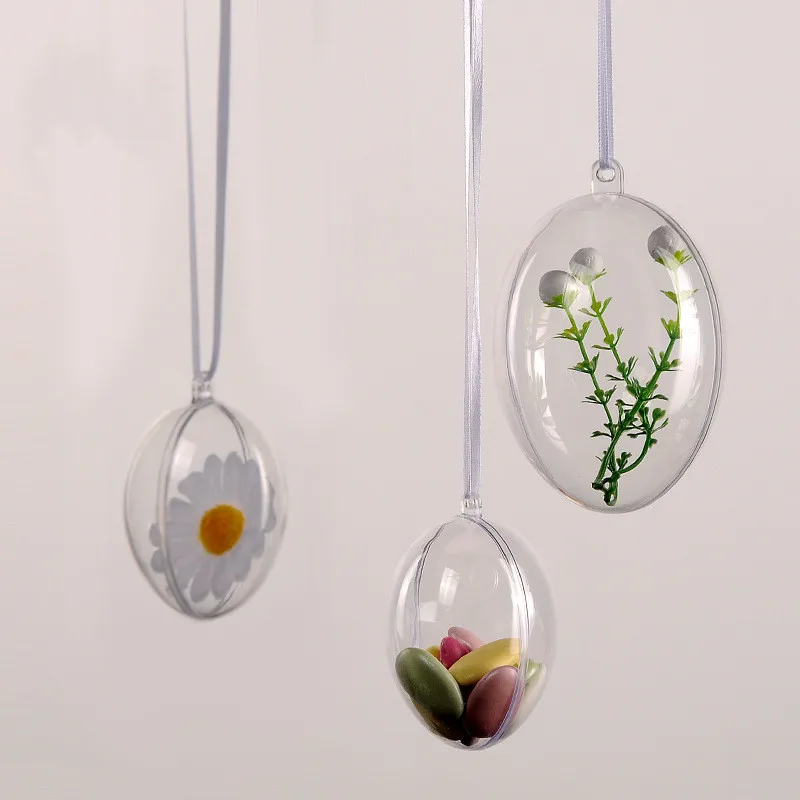 

Clear Plastic Fillable Ornaments Ball, for Christmas, Wedding, Party, Home Decor