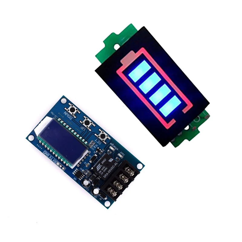 

Hot-10A 6-60V Lithium Battery Charge Controller Protection Board Lcd Display & 3S Series Lithium Battery Capacity Indicator Modu