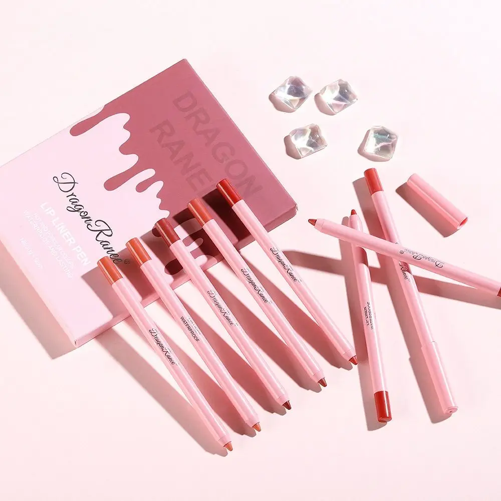

12pcs New Long Wear Velvety Nude Lipstick Lip Gloss Lip Liner Set Lip Liner Pencil