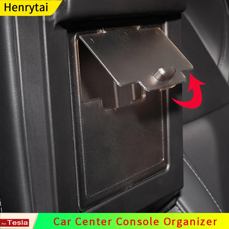 

New! Model3 2021 Car Center Console Organizer For Tesla Model 3 Accessories Model Y Center Armrest Box Hidden Storage Containers