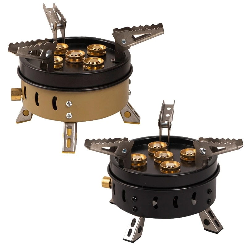 

11000W Outdoor Camping Furnaces Portable Folding Camp Gas Burners Hiking Stove D5QD