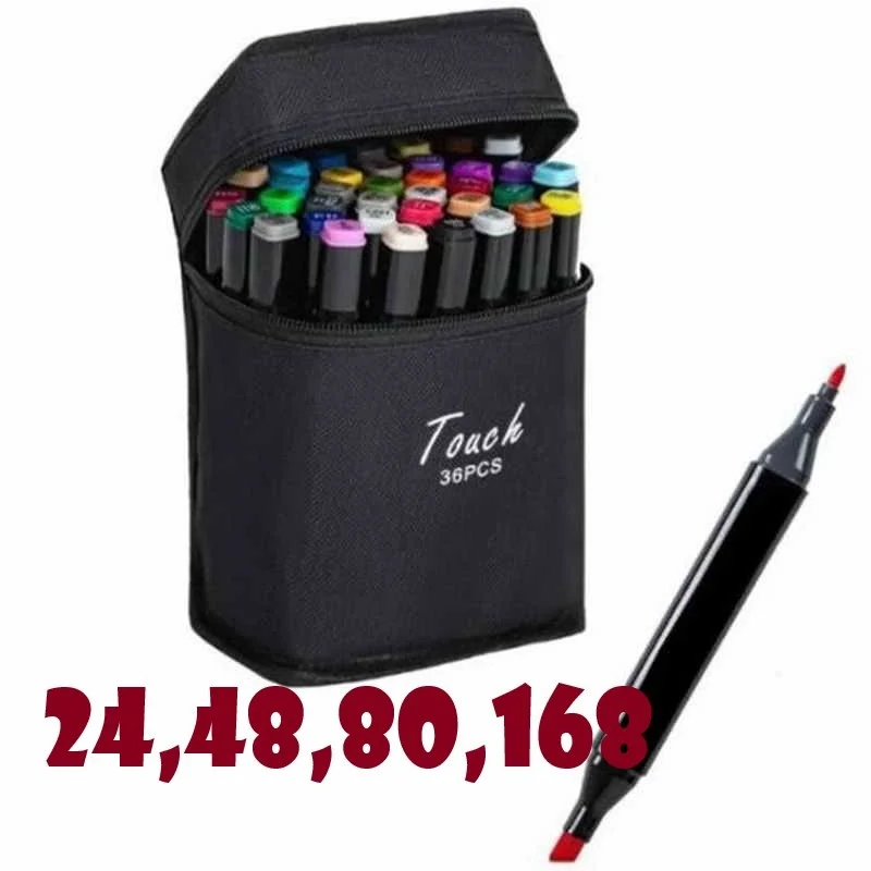 

24 шт./набор, фломастеры для набросков, 48 80 160