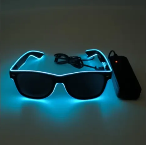 

Разноцветные солнцезащитные очки с подсветкой, светящиеся светодиодные очки для вечеринок для фестиваля, ночного клуба, светящиеся в темноте