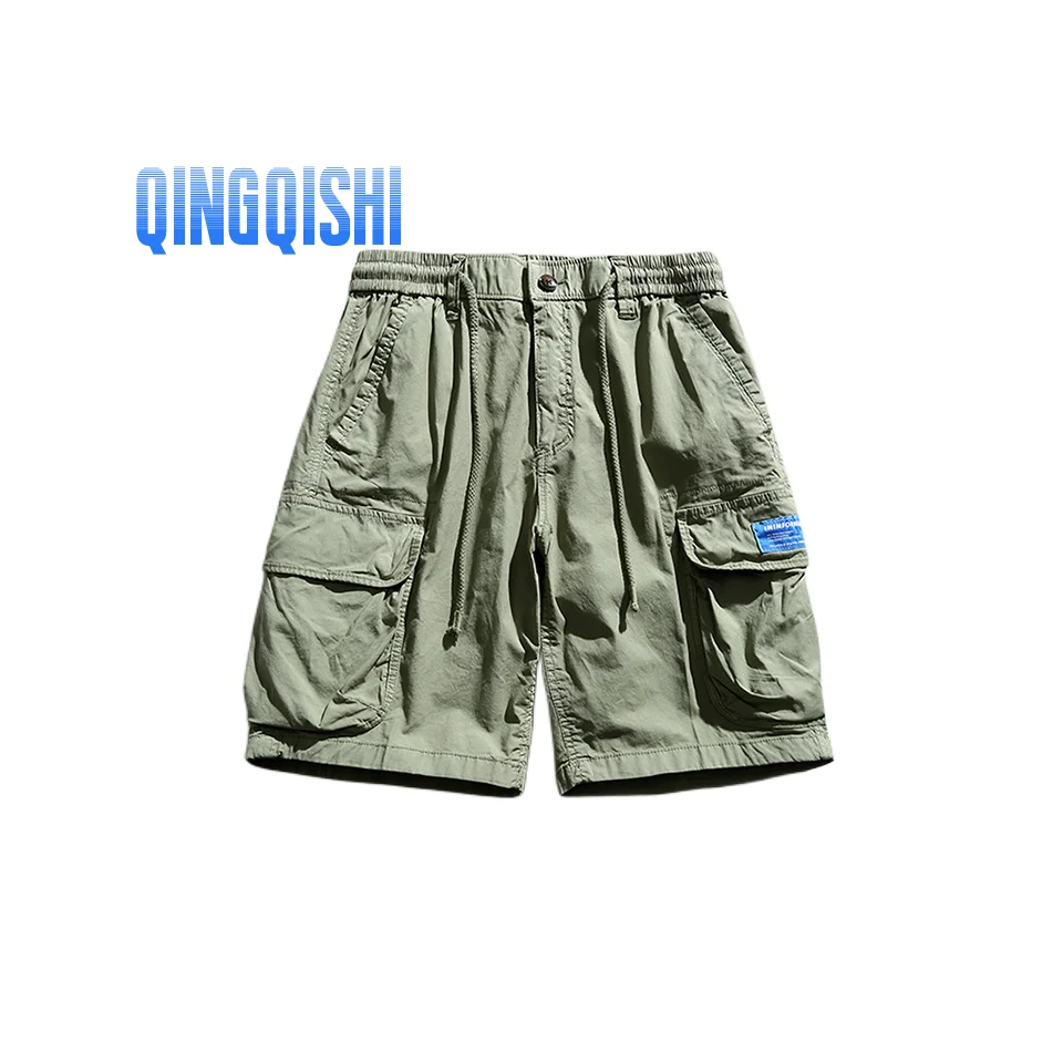 Men Summer Cotton Multiple Pockets Loose Comfortable Five Cent Outdoors Shorts Youth Leisure Time Ventilat Lower Secure Garment