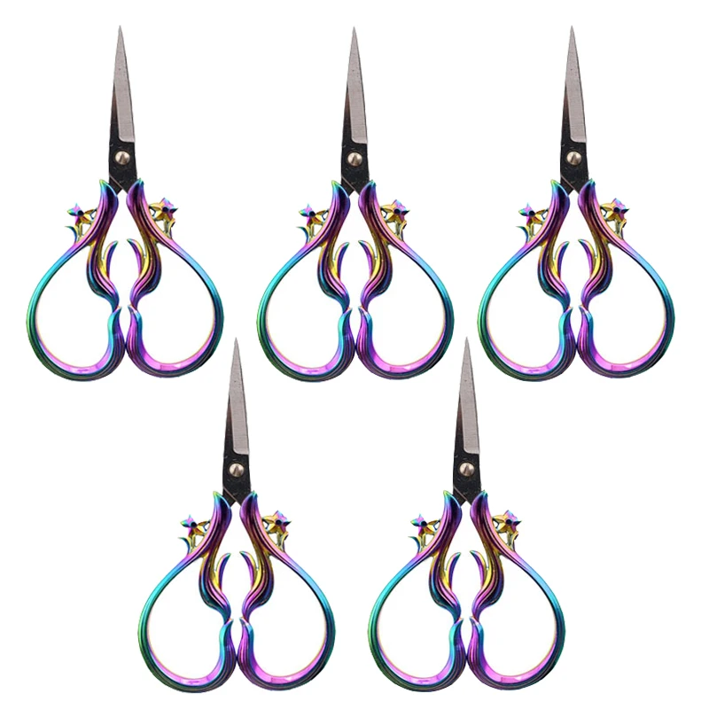 

Ножницы винтажные из нержавеющей стали в стиле ретро, швейные ножницы для вышивки, портновские ножницы для стайлинга, 1 шт.