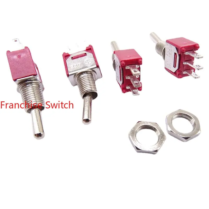 

5PCS Small Moving Head Switch 3 Feet 2 Gears 1.5A 250VA Toggle