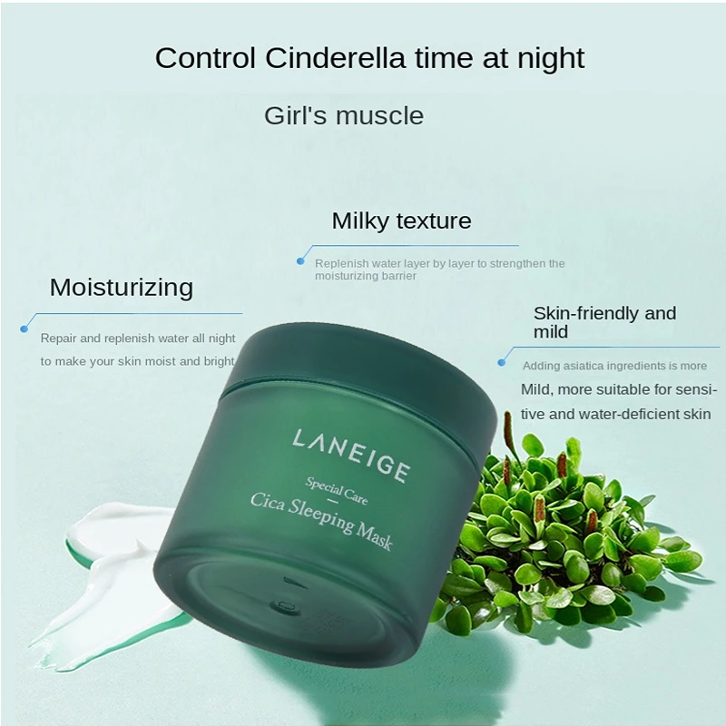 

Centella Sleeping Mask Repair Facial Redness Leave-In Soothing Hydrating Mask Night Moisturizing Sensitive Skin Korean Cosmetics