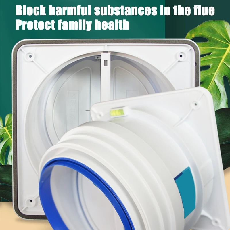 

M17D Backdraft Damper Round Duct Kitchen Range Hoods Check Valve Double-ended Anti Odor Check Control Air Outlet Duct