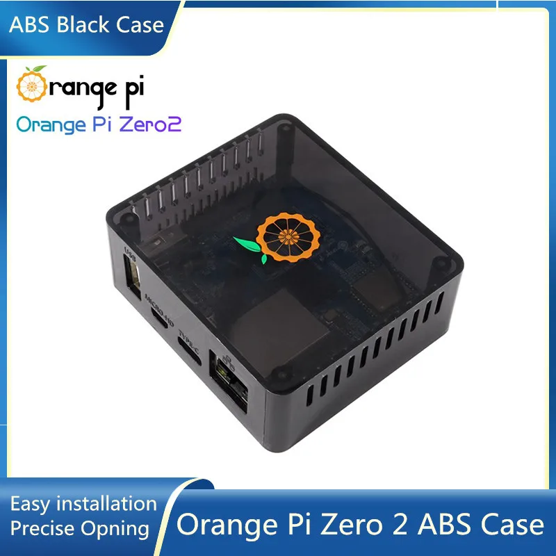 Оригинальный чехол Orange Pi Zero 2 черный из АБС-пластика опция теплоотвода прозрачный