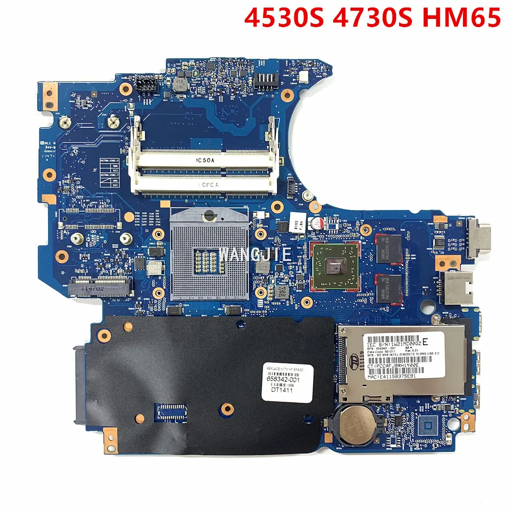 

Материнская плата для ноутбука HP ProBook 4530S 4730S Series 658342-001 658342-501 HM65, 100% рабочий