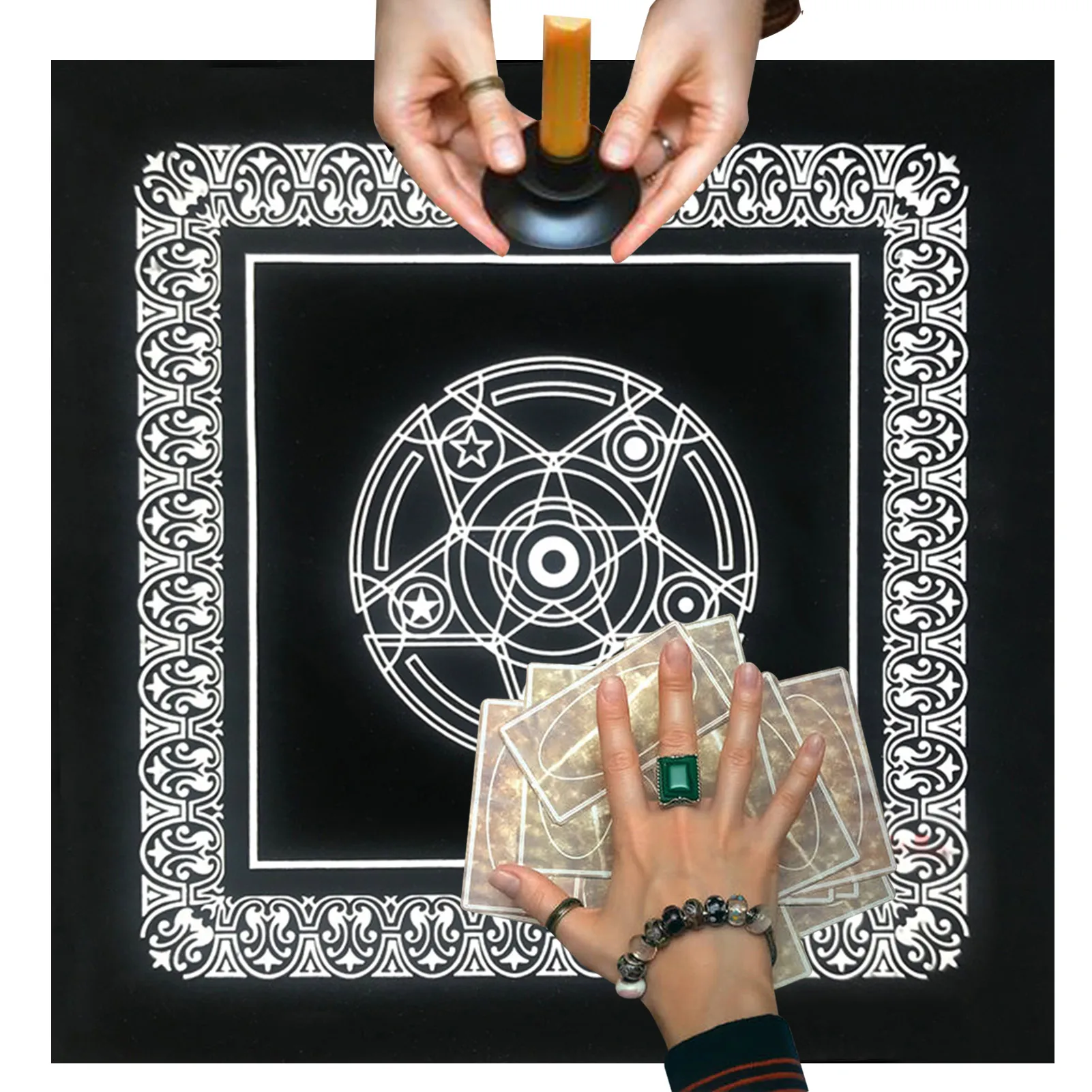 

Altar Tarot Cloth Soft Table Covers Witchcraft Supplies Fine Workmanship Divination Tablecloth Altar Cloths For Room Bar Home
