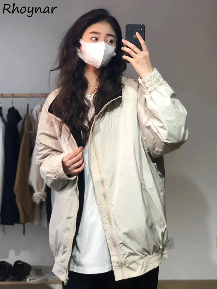 

Куртка-карго Женская Блестящая универсальная корейская модная одежда унисекс в стиле милитари женские пальто с длинным рукавом шикарная одежда