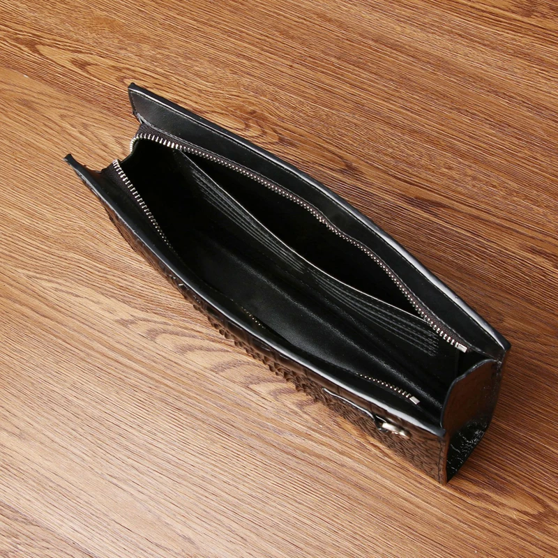 Новинка Зима 2023 мужской клатч из крокодиловой кожи портфель высококачественный