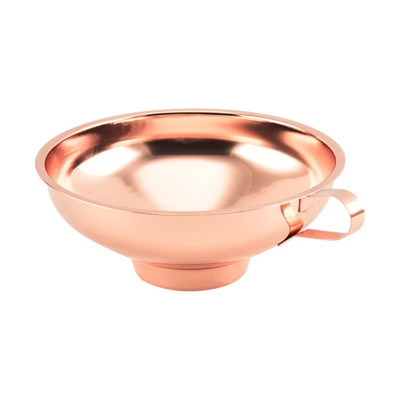 Stainless Steel Canning Funnel Wide Mouth Rose Gold Large Me