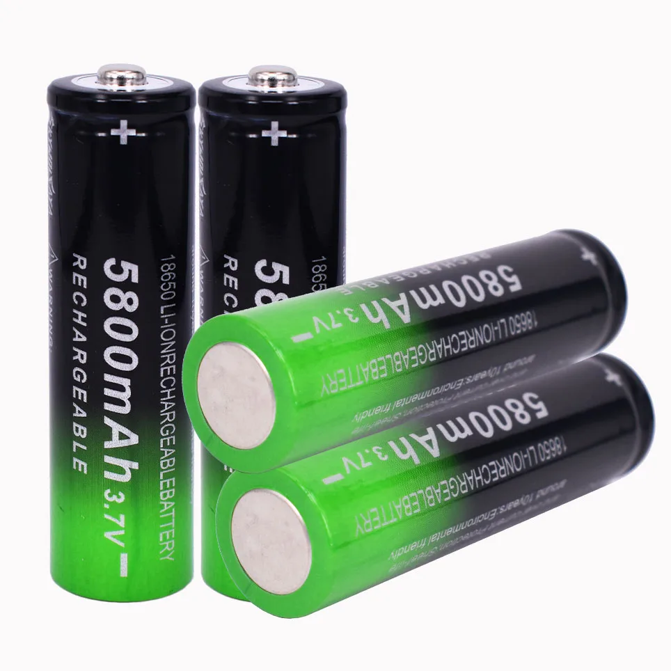 

2021 NEW Original 18650 5800 mAh Battery Li Ion Lithium Rechargeable Battery 3.7V 5800mAh For Laptop Camera Emergency Light