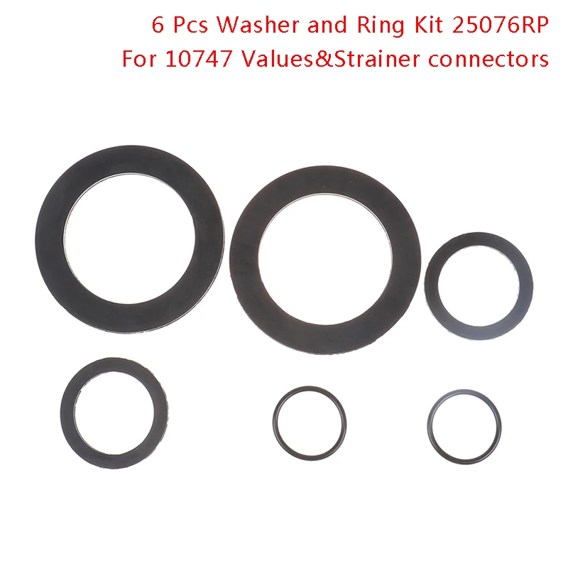 

6 шт., 25076RP шайба и кольцо для фитингов 1/2 дюйма, резиновая шайба с уплотнительным кольцом для плунжерных клапанов бассейна и сменная прокладк...
