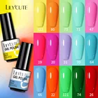 Гель-лак для ногтей LILYCUTE, 7 мл, летние цвета, полуперманентный, удаляемый замачиванием, матовое верхнее покрытие для светодиодной УФ-лампы, гель для маникюра