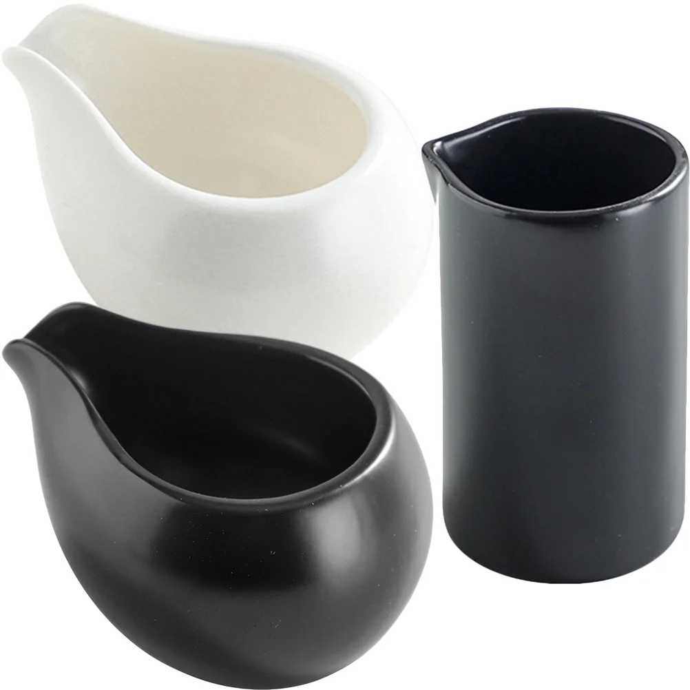 

Pitcher Creamer Jug Sauce Gravy Cup Coffee Container Syrup Mini Liquid Measurement Pourer Serving Honey Frothing Porcelain