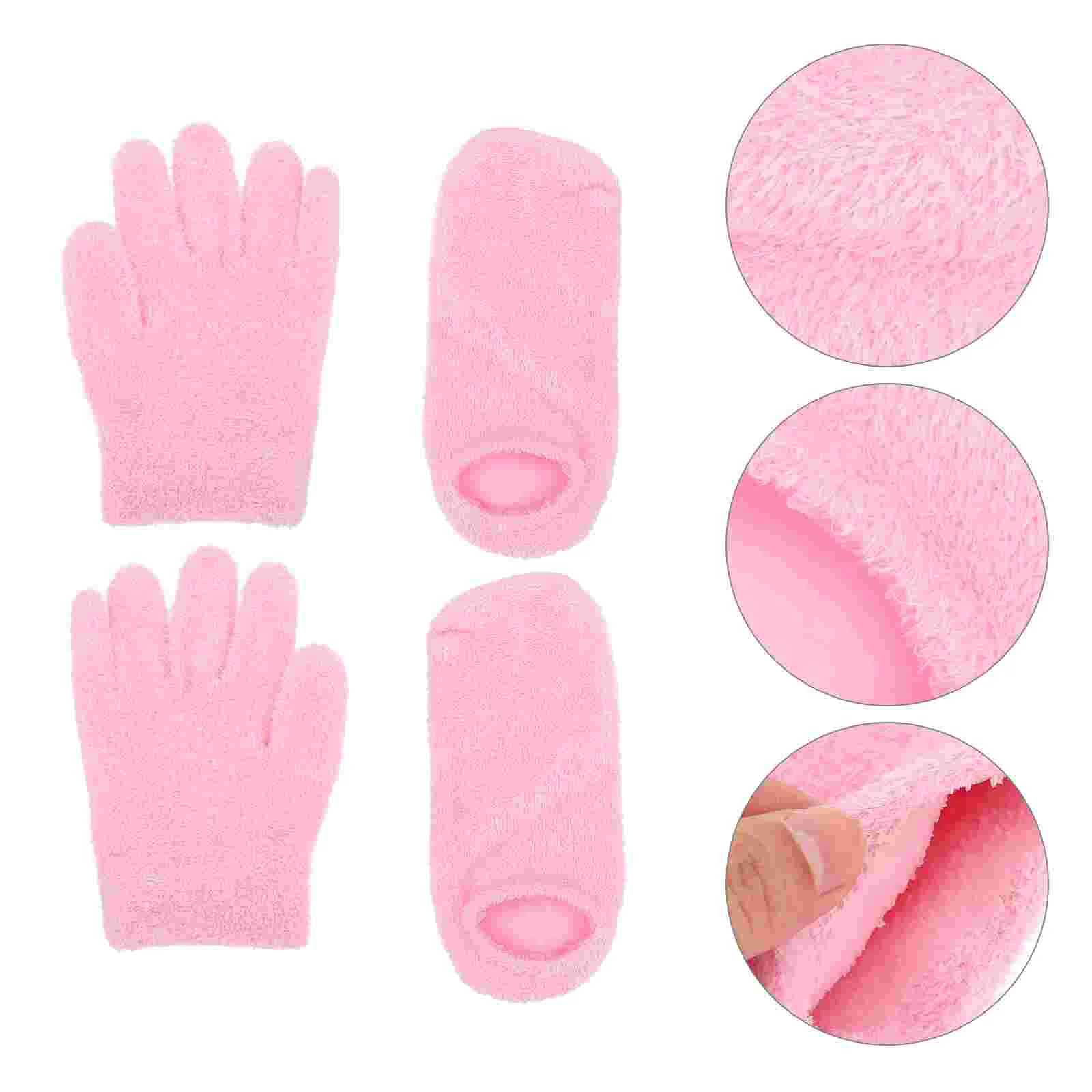 

2 Pairs of Moisturizing and Socks Set Repair Dry Rough and Cracked Skin )