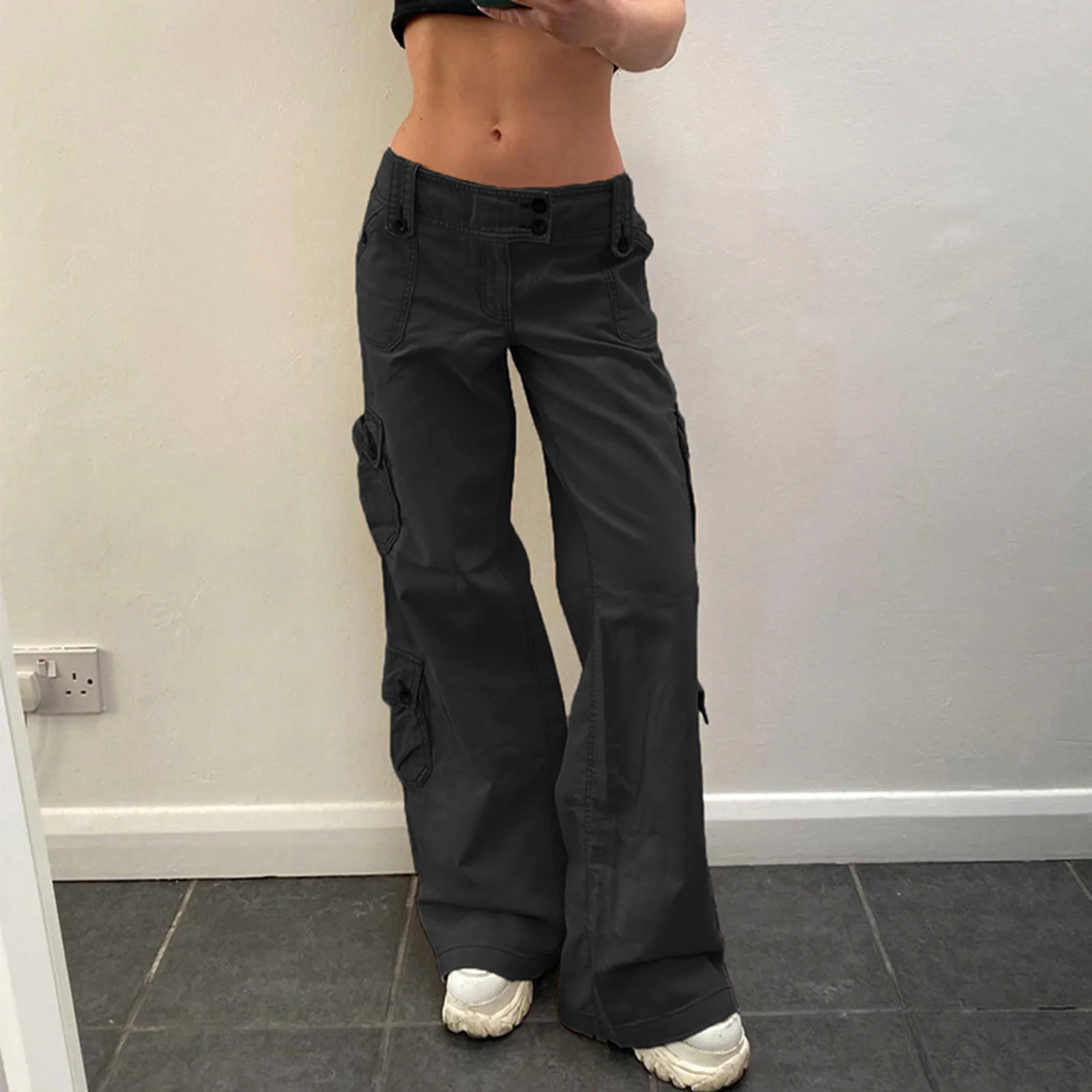 

Womens Baggy Cargo Pants Streetwear Casual Pants for Women for Work Very Soft Older Purple Dress Pants for Women Business Casual