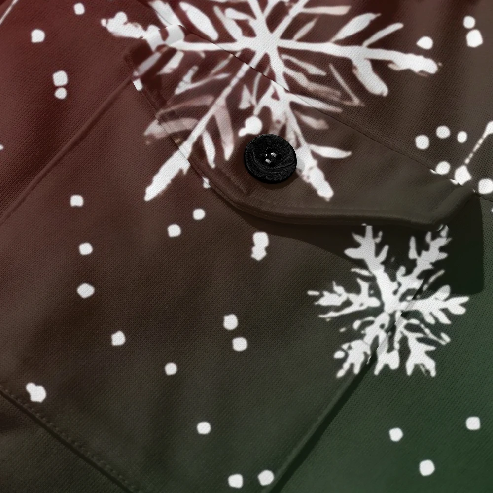 Мужская зимняя куртка с красно-зеленым принтом модная авангардная плотная и