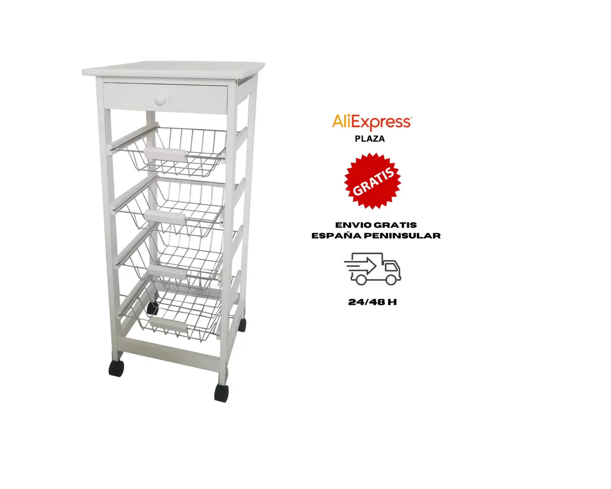

Kitchen cart 37x37x85cm with white wheels. Kitchen. Kitchen cart. Fast delivery. Kitchen furniture. Greengrocer cart. Saves spac