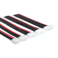 10 rootlot 2s 3s 4s 5s 6s lipo battery balance charger cable imax b6 connector plug wire wholesale 22awg 100mm