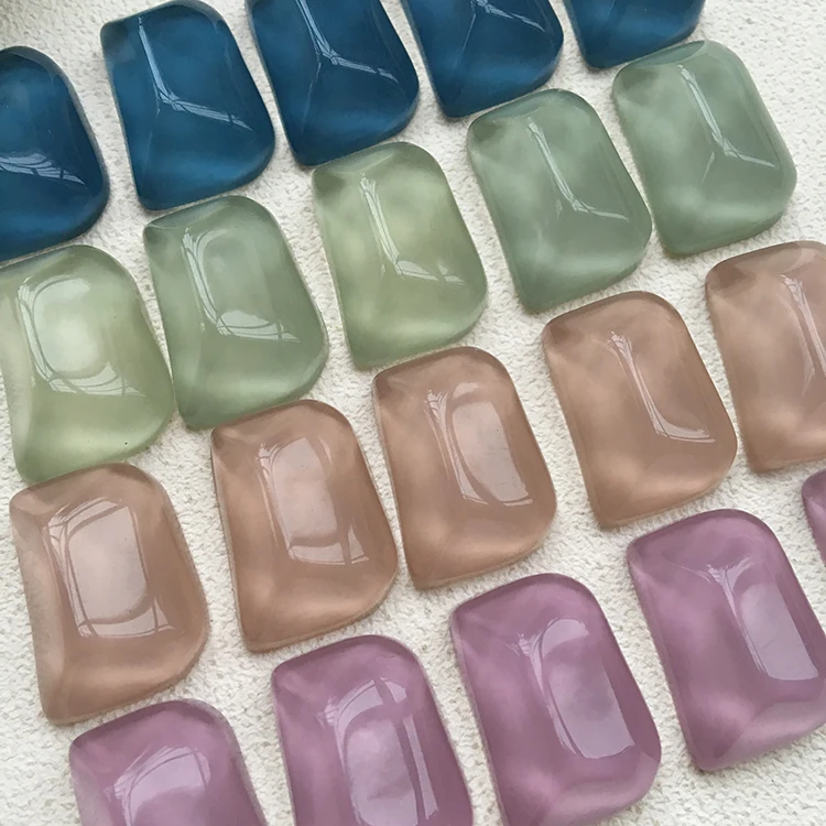 

Геометрические нестандартные прямоугольные волнистые полимерные Кабошоны с плоским основанием самодельные серьги ручной работы Подвеска Сделай Сам аксессуары ручной работы