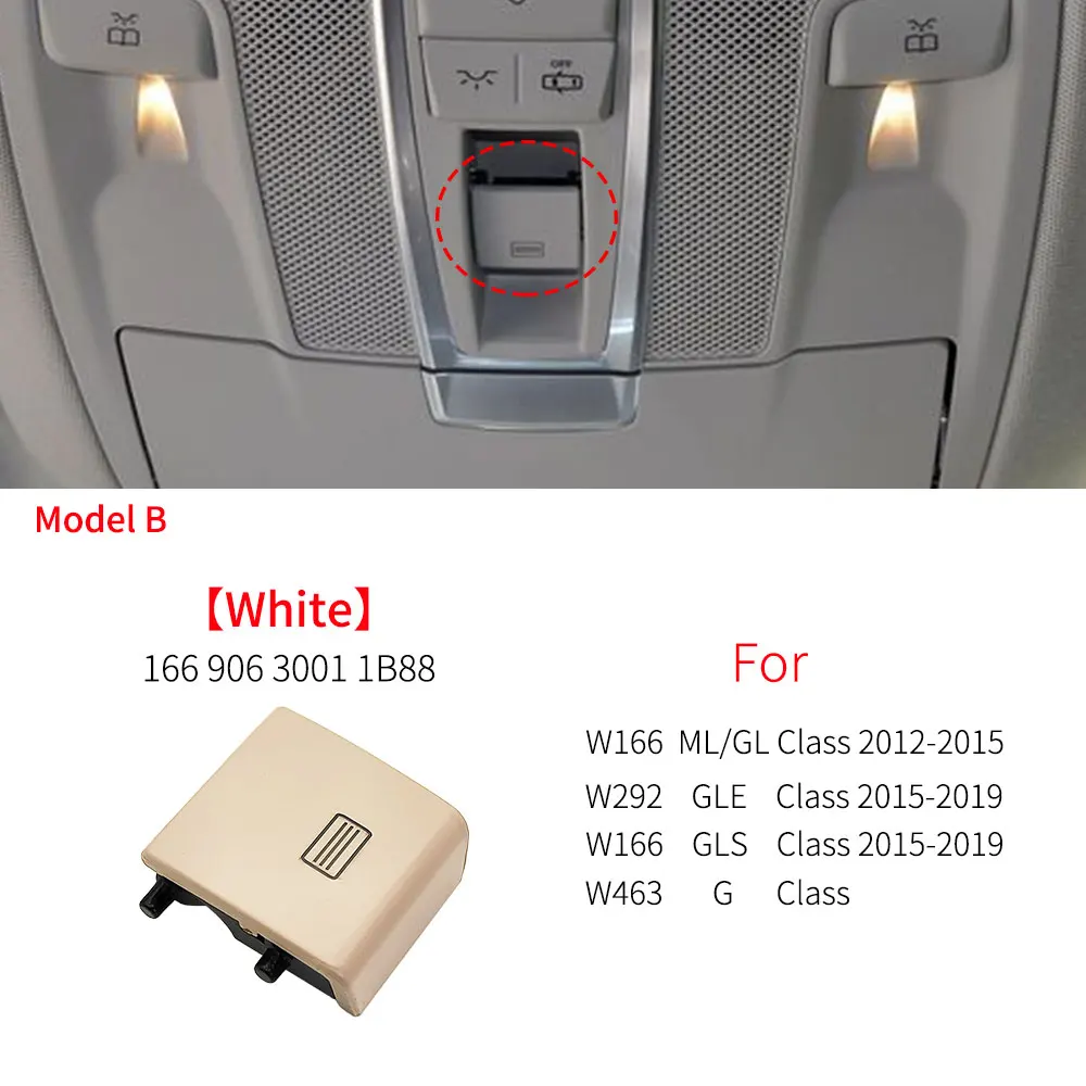 

Крышка переключателя стеклоподъемника для Mercedes W166 W292 W463 Пластиковая крышка для Benz ML GL GLE GLS ML300 GLE350 GLS450 2012-2019