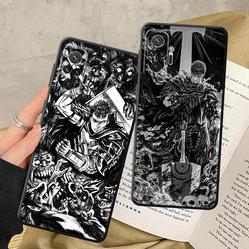 Чехол для телефона Berserk Comics Anime Cool Xiaomi Redmi Note 7 8 T S 10 11 12 Pro ProPlus 13