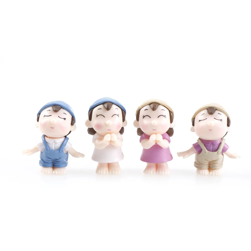 

Мини Милая парная фигурка для влюбленных, 1 комплект, Статуэтка из смолы, модели женских садовых игрушек, подарки на день Святого Валентина