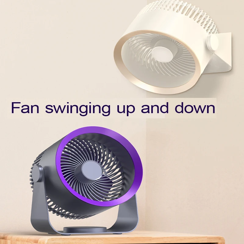 

4000mah USB Desktop Fan Rechargeable Portable Fan Desktop Office Quiet Cooling Fans Suitable For Home Office Camping Outdoor