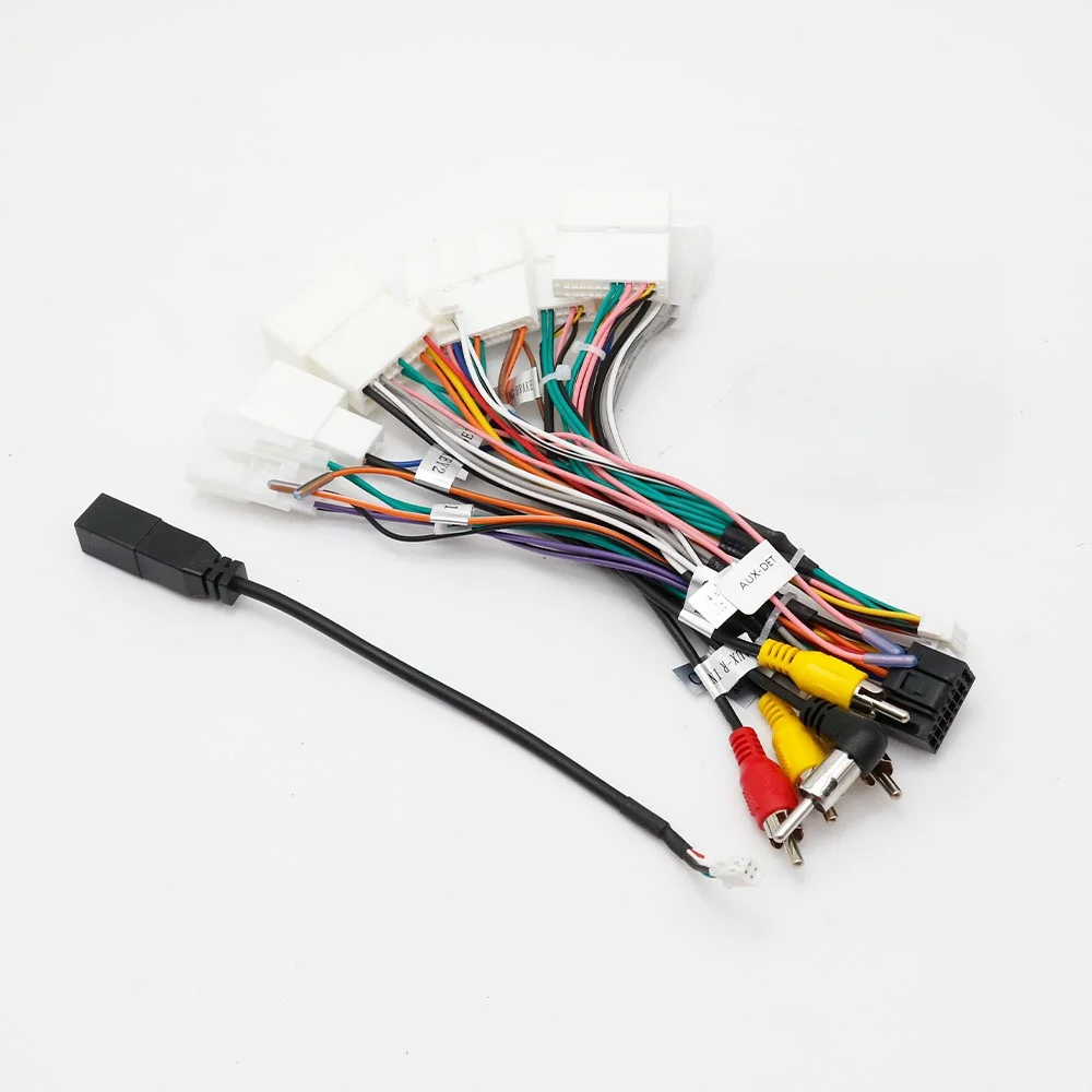 

Автомобильный 16-контактный жгут проводов Android, адаптер кабеля питания Canbus Box RP5-TY-101 для Toyota Levin RAV4 Camry Highlander Prius Corolla