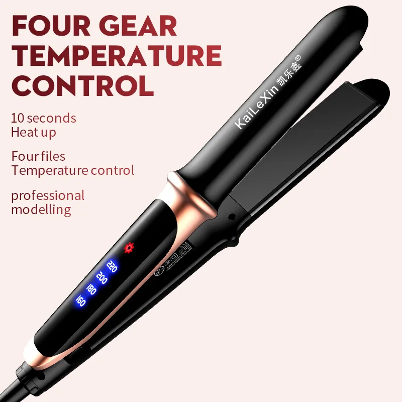 

Professional Hair Straightener Curler Hair Flat Iron Negative Ion Infrared Hair Straighting Curling Iron Corrugation LED Display