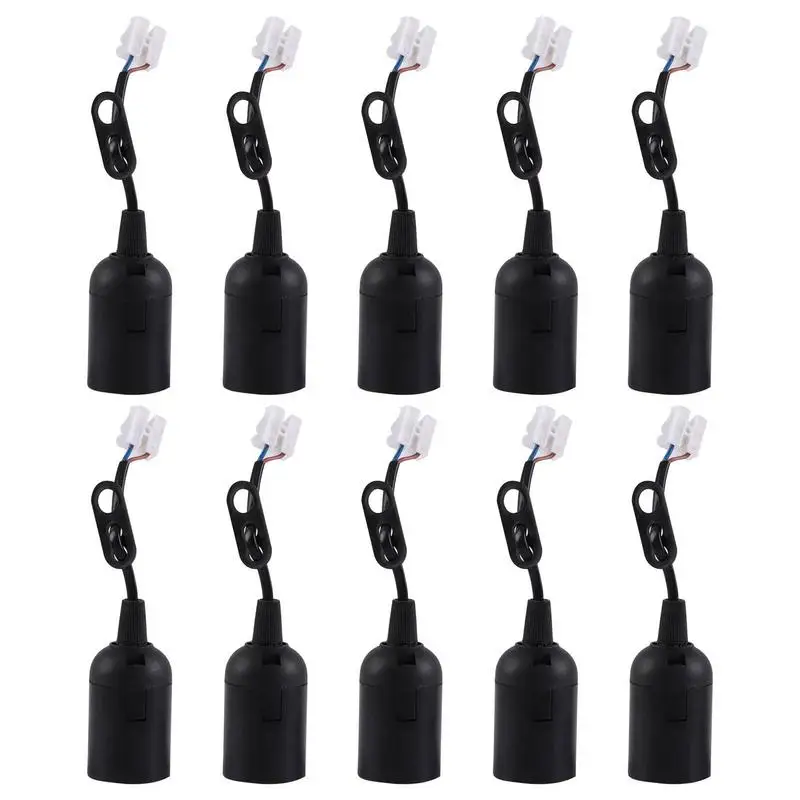 

Lamp Holder E27 With Cable 10pcs E27 Lamp Socket Lantern Cord Cable Shop And Family Hangings Light Cord With Bulb Socket Safe