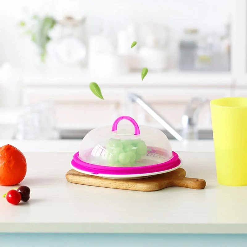 

Household Microwave Splatter Lid Heatable Refrigerator Stacked Fresh-keeping Lid Vacuum Seal Plastic Cover Kichen Accessories