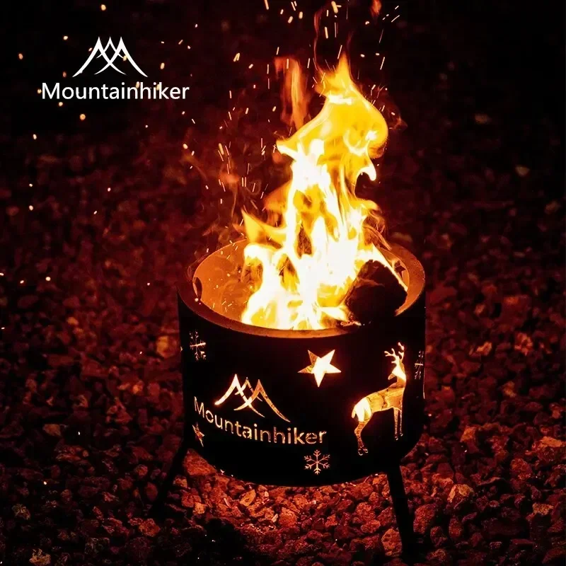 Mountainhiker Открытый Пикник Чай Ведро для барбекю Угольная дровяная печь Печь костра