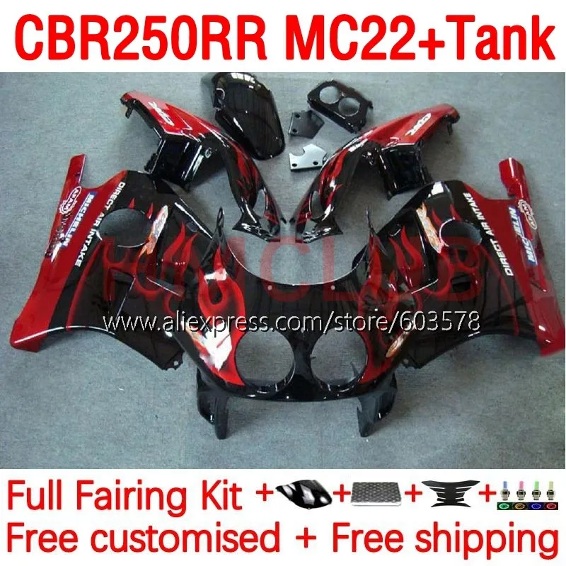 

+ Бак OEM для HONDA CBR250RR CBR250 CBR 250 RR 250RR MC22 90 91 92 93 94 1995 1996 1997 1998 1999 обтекатель 192No.23
