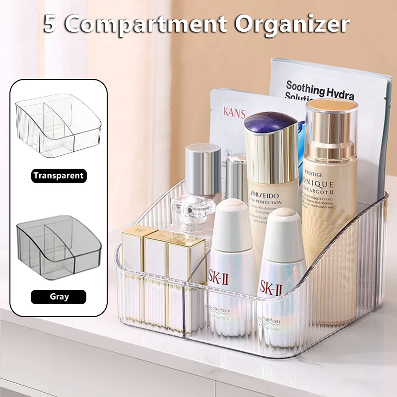 

5Grids Desktop Cosmetics Storage Box Brushes Makeup Organizer Case Lipsticks Boxes Jewelry Container Pen Holder Box Acrylic Box