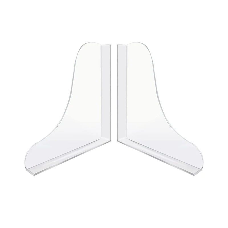 

Bathtub Corner Splash Guard, Acrylic Corner Guard Shower Bathtub Guard, Bathroom Bathtub Splash Guards, 2PCS Transparent