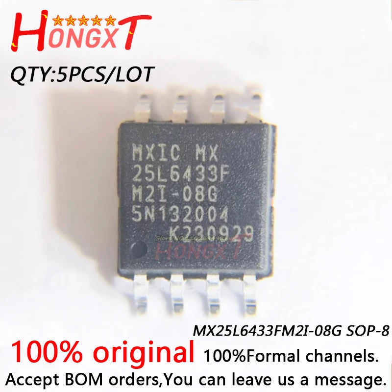 

5PCS 100% NEW MX25L6433FM2I-08G SOP-8.