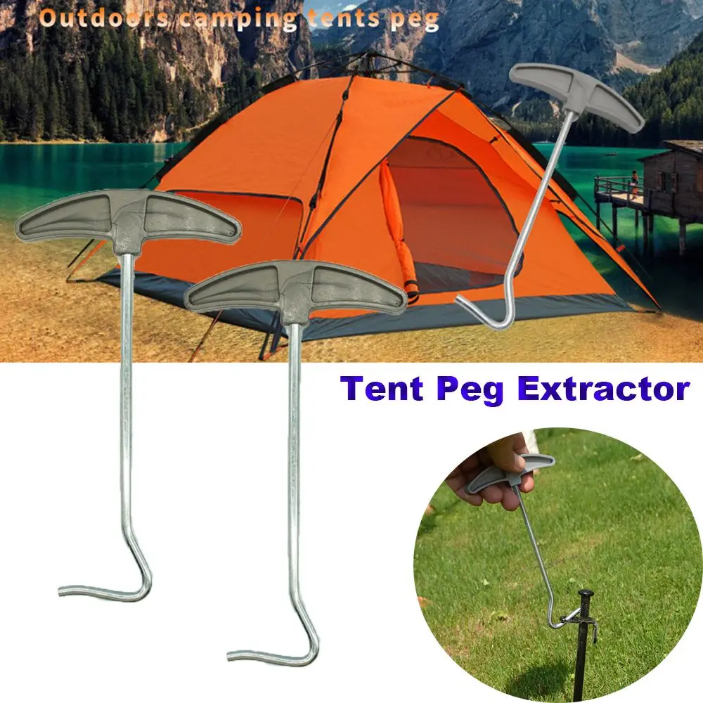 

Portable Hooks Tent Accessories Awning Camping Staple Remover Nail Puller Tent Stakes Extractor Tent Peg Puller