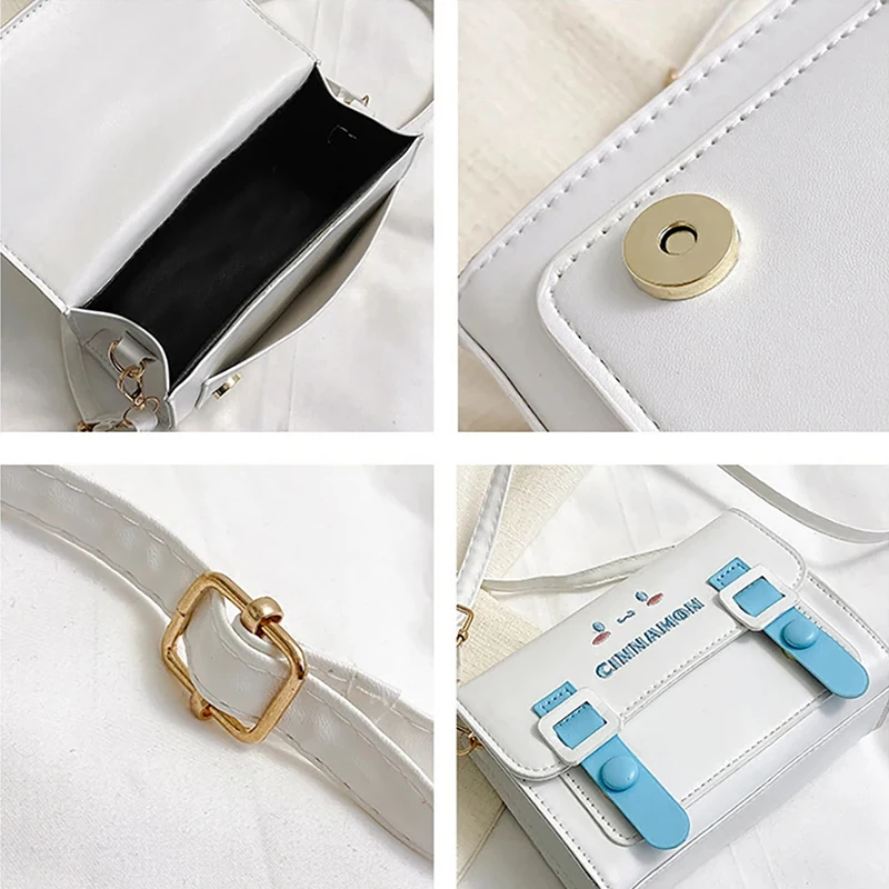 Квадратная сумка Sanrio Pu сумки на плечо в стиле аниме кавайная сумка-мессенджер