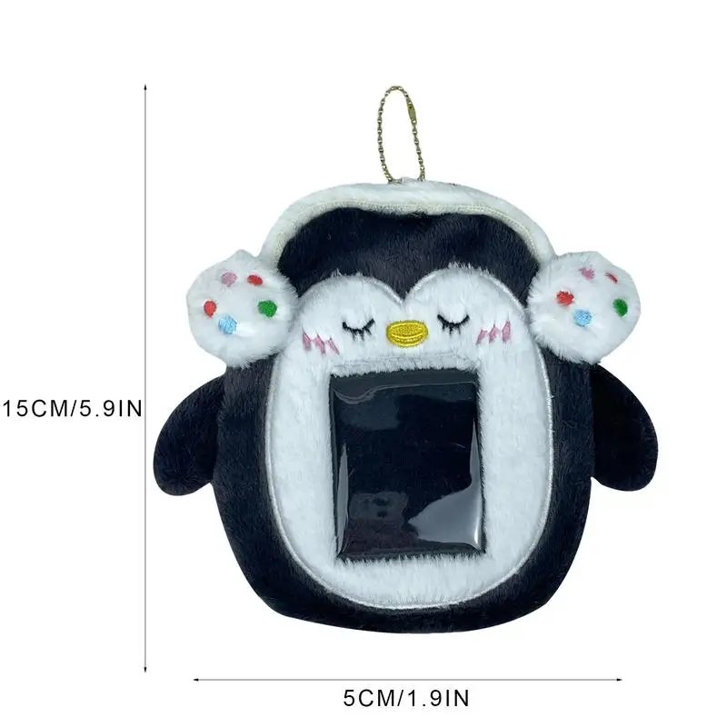 Пингвины плюшевый держатель для открыток рукава защита карт плюшевая защитная